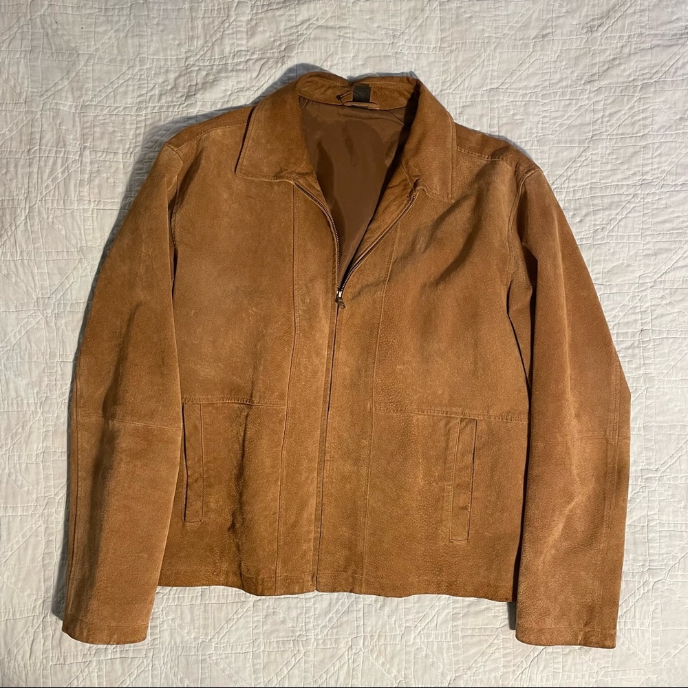 Vintage Suede Zip-Up Jacket